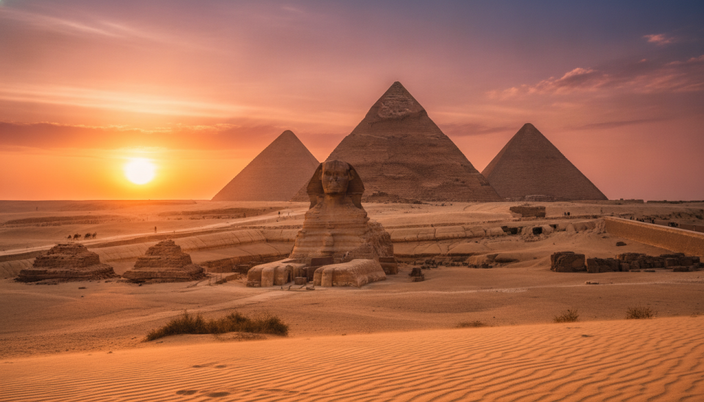 اكتشف سحر القاهرة، المدينة التي تجمع بين عظمة الأهرامات وروعة بازار خان الخليلي، حيث التاريخ والثقافة يلتقيان في قلب مصر.