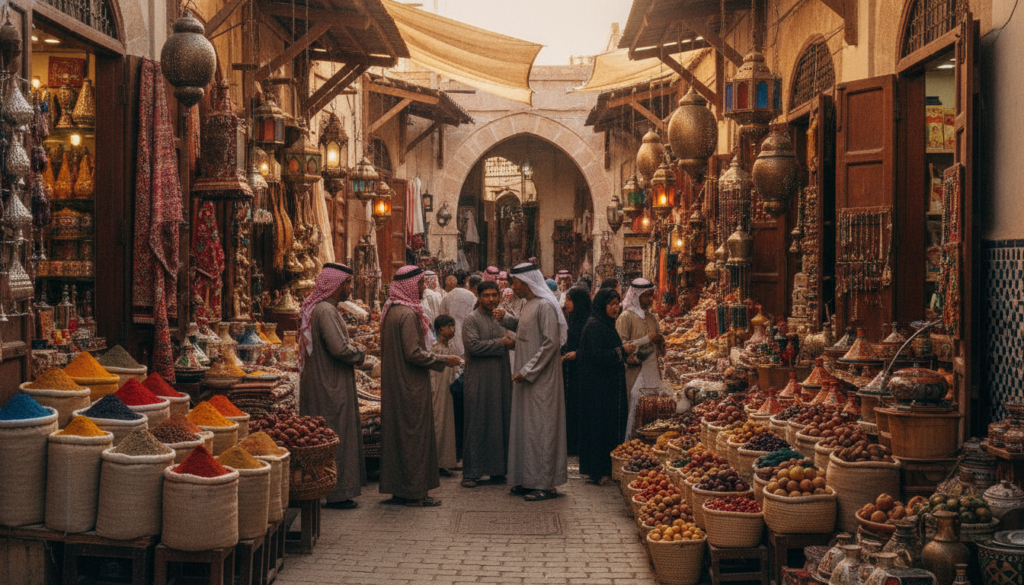 اكتشف أفضل الأسواق التقليدية في العالم العربي حيث تلتقي الثقافة بالتقاليد وتتنوع المنتجات بين الحرف اليدوية، التوابل، والأطعمة الشهية.
